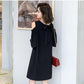 Summer Loose Strapless Bowknot Dress Loose and Thin Skirt Women's Mid-length Round Neck Strapless Simple Loose Dress Casual and Comfortable