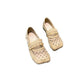 Spring and Summer Ballet Shoes Female Square Head Polka Dot Mesh Flat Mary Jane Shoes Fairy Style Lace Lace