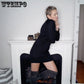 Pullover Sweater Women Knit Dresses Autumn Winter Sexy Long Sleeve Casual Solid Color Bouncy