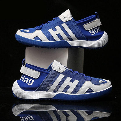 Lightweight Casual Shoes Men Weave Quality Sneakers Men Breathable Tenis Lace Up Men Shoes Outdoor Walking Footwear