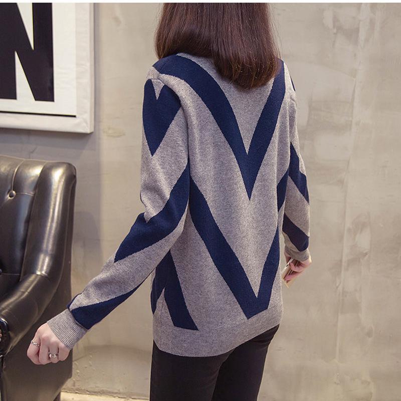 Autumn and Winter Round Neck Women's Sweater Loose Thick Casual Bottoming Sweater