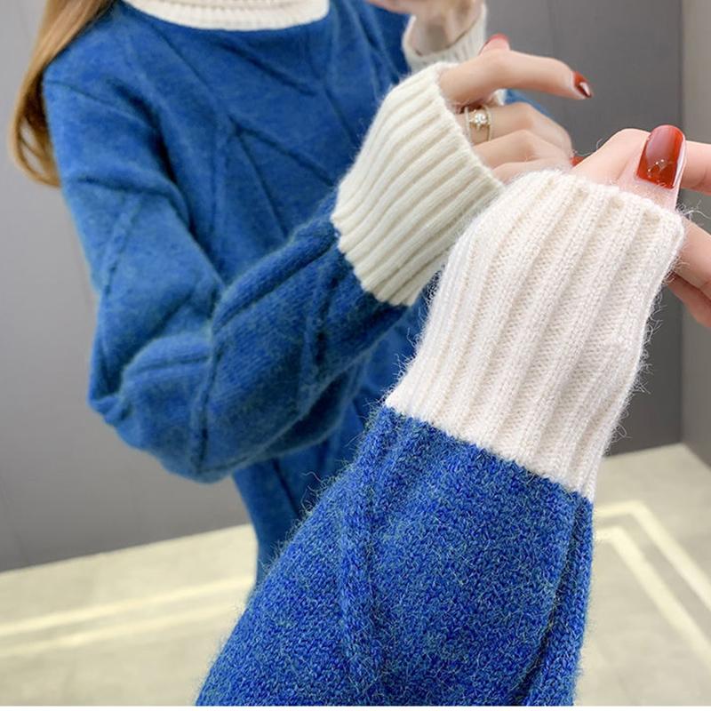 Autumn/winter Turtleneck Sweater Women Loose Knit Bottoming Shirt Long-sleeved Pullover Outer Wear