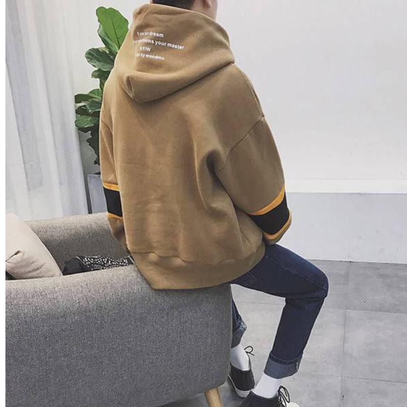 Winter Korean Style Warm and Comfortable Loose Plus Velvet Thick Couple Sweater All-match Hooded Pullover Jacket for Men and Women