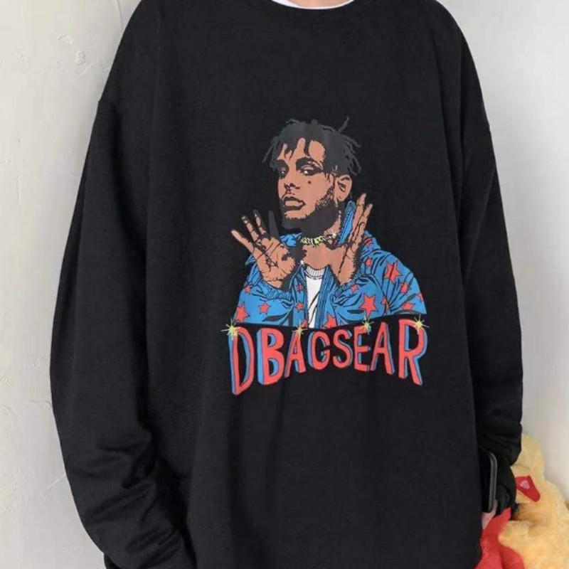 Autumn Long-sleeved T-shirt Men's Large Size Trend Bottoming Shirt Loose and Versatile Hip-hop Pullover Suitable for Students and Couples