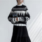 Vintage  Printed Sweater Women Bottoming Sweater Loose Casual Knit Pullover Sweater Autumn Winter