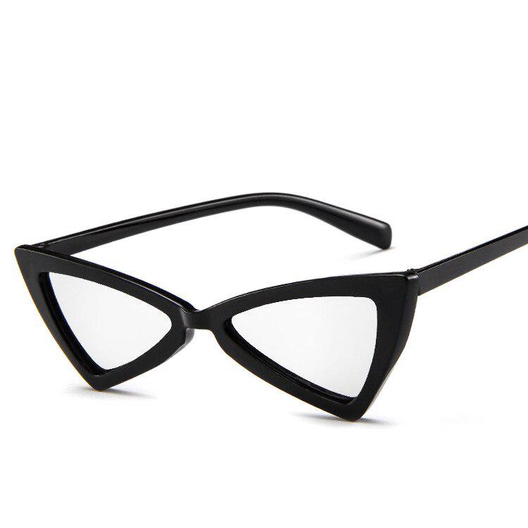WTEMPO Sexy Cat Eye Sunglasses , New Fashion Triangle Small Size Modern Retro Designer Women Sun