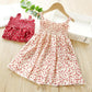 Girls Suspender Dress Summer Polka Dot Dress 4-8 Year Old Girls Fashionable Dress