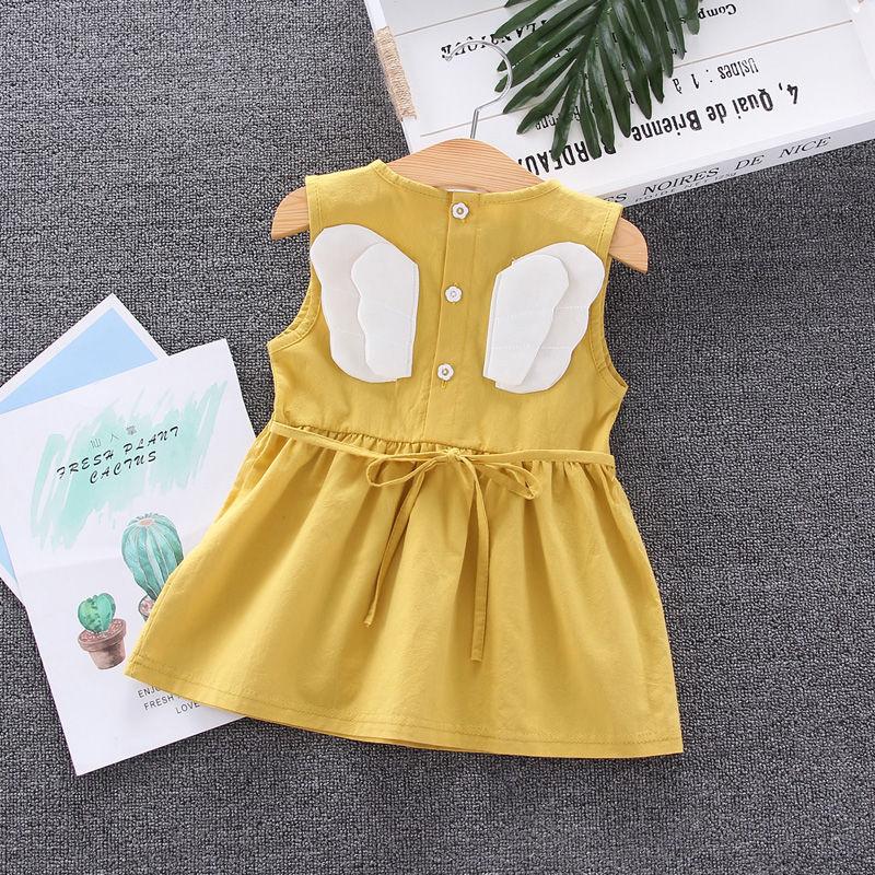 Girls' Cotton Skirt Summer Girls' Princess Skirt Children's Sleeveless Dress Baby Summer 1-4 Years Old