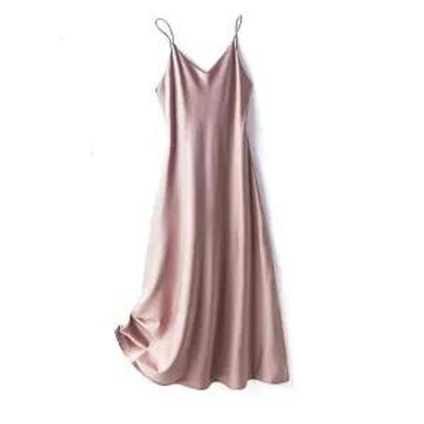 Summer Ladies Dress Suspenders Silk Dress Slim Fashion