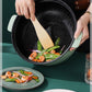 800W 24cm Electric Heat Pot Small Frying Pan Non-stick Pot Multi-function Electric Skillet Wok for 2-3 People