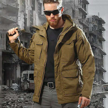 Outdoor Winter Jacket Tactical Jacket Soft Shell Camouflage Suit Mountaineering Ski Suit Plus Velvet Windproof and Waterproof