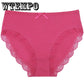 WTEMPO 6 Pcs/Lot  Woman Underwear Briefs Seamless Panties Plus Size Lace Cotton Sexy Antibacterial