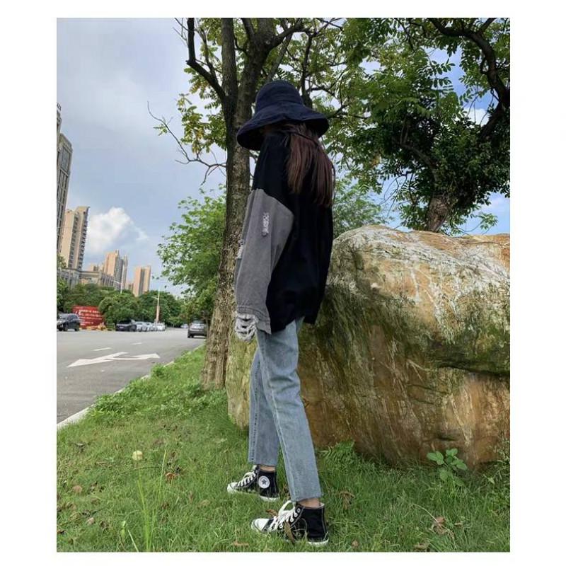 WTEMPO Jeans Ladies Elegant Straight Wide Leg Pants Ankle Long High Waist Women's Pants Bottoms Classic