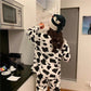Women's Autumn and Winter Coral Velvet Thick Pajamas Flannel Plus Velvet Outer Wear Home Service Suit