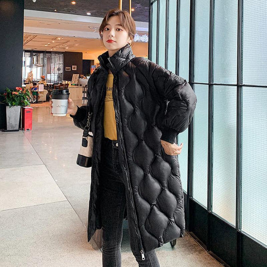 Women's Mid-length Padded Winter Coat Loose Thick Padded Jacket Down Padded Jacket