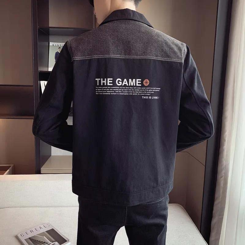 2021 Autumn New Coat Men's Popular Wilder Spelling Top Casual Men's Jacket