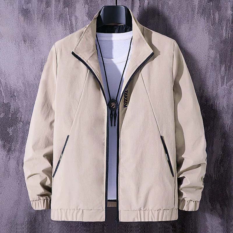 Jacket Men's Spring and Autumn Middle-aged and Young Casual Slim Trend Trend Men's Tops Jackets Clothes Men
