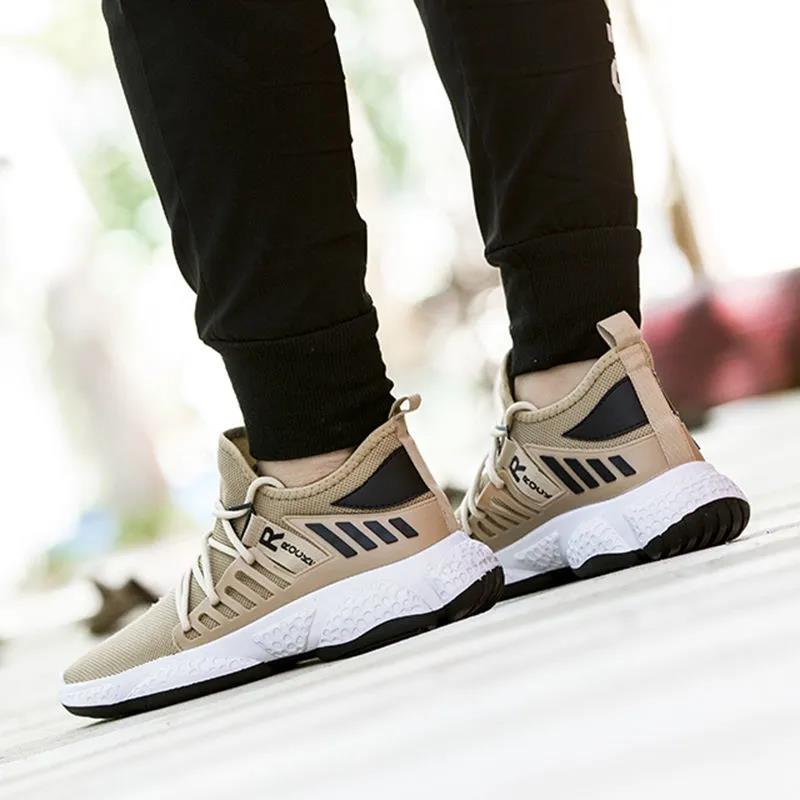 Men's Spring Large Size Soft Sole Running Walking Sports Shoes Autumn and Summer Lightweight Casual Soft Sneakers