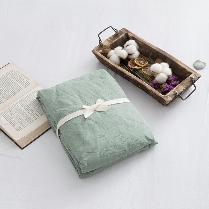Japanese Style Bed Linen Washed Cotton Single-piece Bed Linen Spring Summer Thin Single-piece Bed Linen