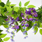 Artificial Wisteria Flower Bean Flower String Violet Plastic Silk Flower Decoration Vine Plant Flower Wedding Fake Flower Rattan
