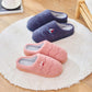 Winter Slippers Couple Cotton Shoes Flat Non Slip Home Indoor Women Slippers Thick Fleece Warm Men Slides