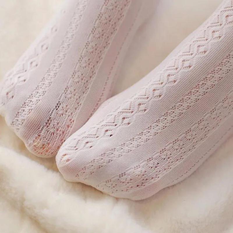 Spring and Autumn Thin Lolita White Lace Stockings Cute Lady Princess Lolita Hollow Tights Lolita Bottoming Socks