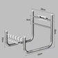 Stainless Steel Bathroom Basin Rack Washbasin Rack Kitchen Cutting Board Pot Cover Rack Basin Storage Rack Nail-free Wall Hanging Rack Basin Rack