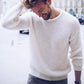 Fall/Winter Men's Casual Pullover Solid Color Knitted Base Sweater