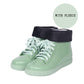 Short Plus Velvet Rain Boots Ladies Low-top Water Shoes Student Waterproof Rain Boots Lace Up Waterproof Shoes Women Low-tube Rubber Shoes