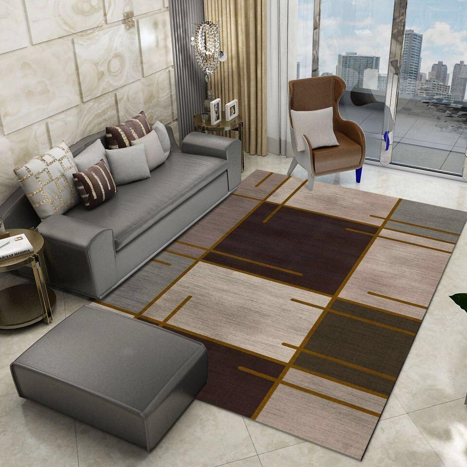 Modern Nordic Living Room Carpet Anti-Slip Soft Kids Room Carpets Area Rugs Bedroom Large Mats