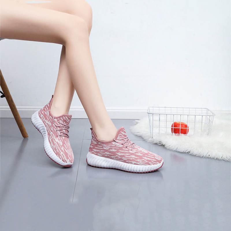 Spring Autumn Women's Casual Sports Shoes Lightweight Non-slip Running Shoes Wear-resistant Flat Shoes Women's Large Size