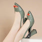 Sandals Women's Summer Thick Heel Hollow Women's Shoes Open-toe Fish Mouth Women's Sandals