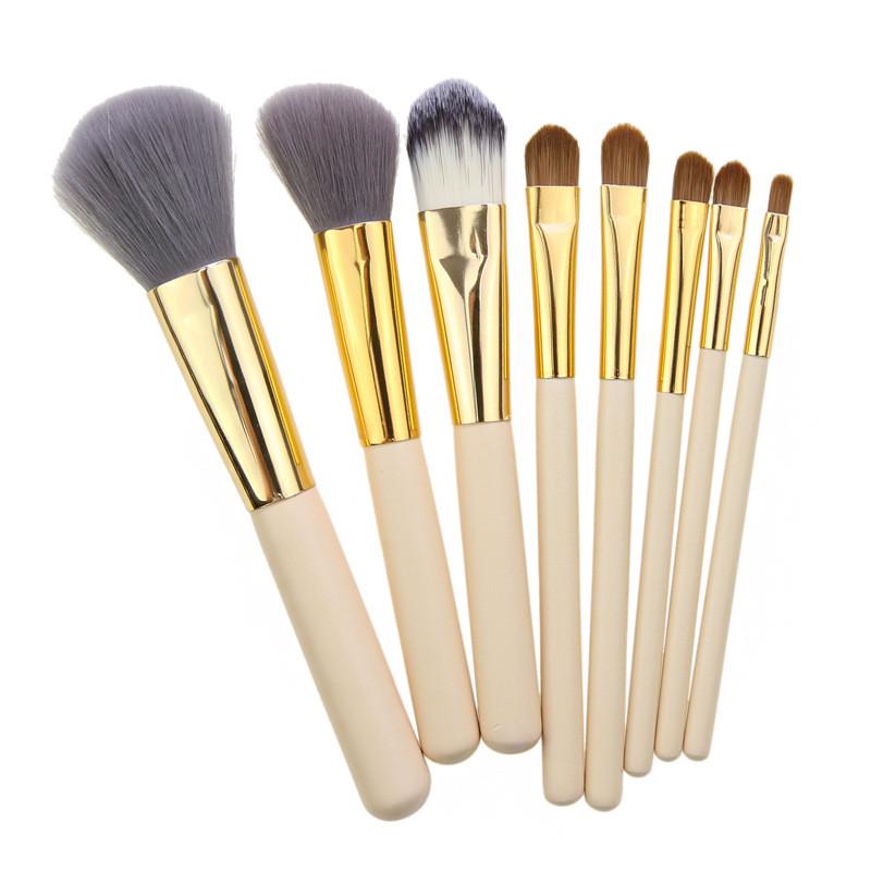 Foundation Lip Brush Makeup Tool Maquiagem 8 Pcs Handle Double Makeup Brush Suit Eye Shadow Brush