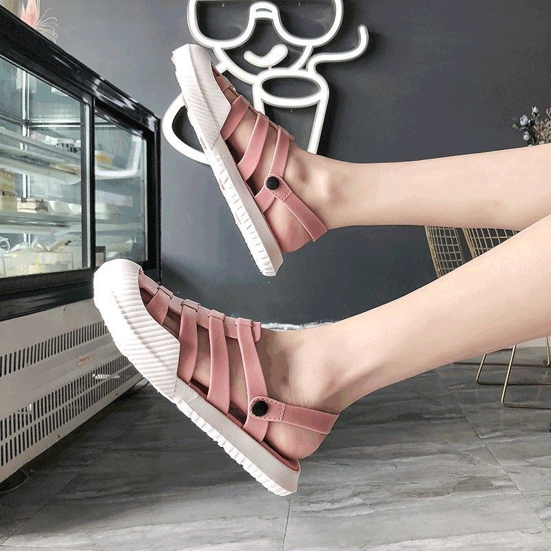 Women's Summer Half-pack Sandals One-legged Casual Outdoor Beach Slippers Lazy Convenient Sets Feet Half-slippers