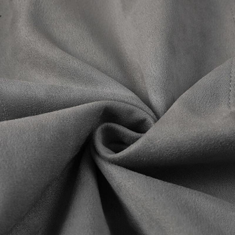 Casual Lapel Loose Jacket Men's Spring and Autumn Solid Color Suede Top Casual Warm Long-sleeved Zipper Jacket Men's