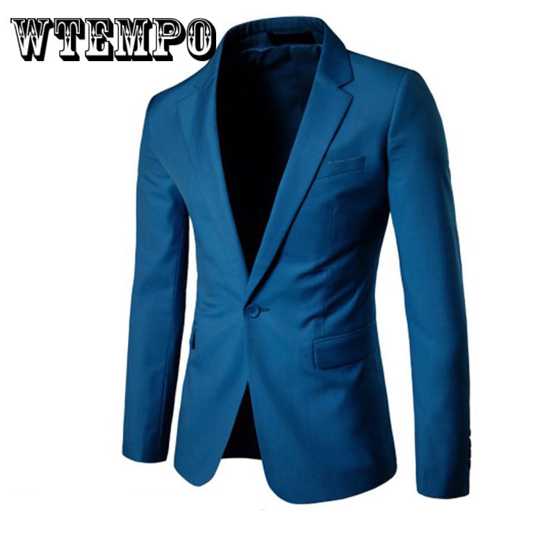 Men's Blazer Business Casual Wear Best Man Wedding Suit Single Row One Button