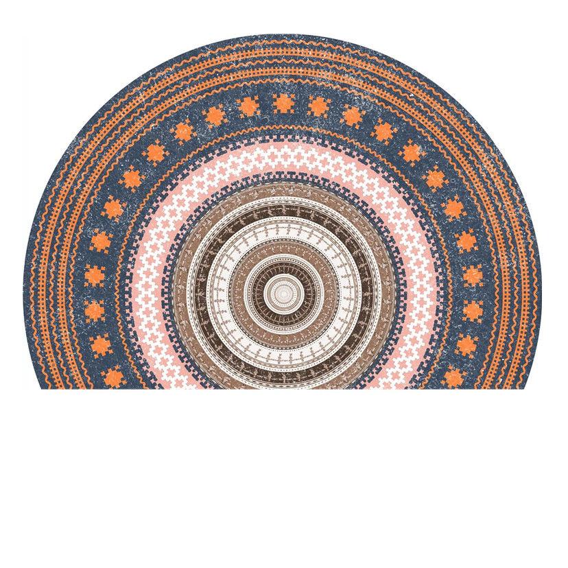 Simple Semicircular Entrance Carpet Floor Mats Household Entrance Door Foot Mats Nordic Bathroom Door Mats Non-slip Absorbent Pads