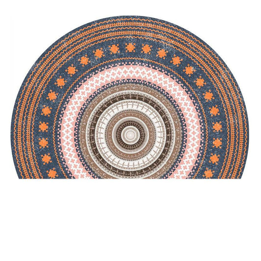 Simple Semicircular Entrance Carpet Floor Mats Household Entrance Door Foot Mats Nordic Bathroom Door Mats Non-slip Absorbent Pads