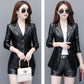 Plus  Size Sheepskin Leather Women Short Slim Leather Jacket Soft Breathable Genuine Leather Jacket Oversized Outwear