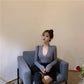 Pofulove Spicy Girl Must-have Sexy Deep V-neck Bottoming Sweater Solid Color Fit Pullover Knitwear