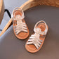 Girls Sandals Summer Princess Net Red Soft Bottom Children's Sports Roman Woven Children's Beach Shoes