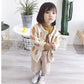Autumn Girl Baby Sweater Korean Round Neck Long Sleeve Knit Cardigan Children Thicken Jacket