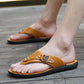 Summer Men's  Beach Sandals Flip-flops Non-slip Soft Bottom Outside Wear Slippers