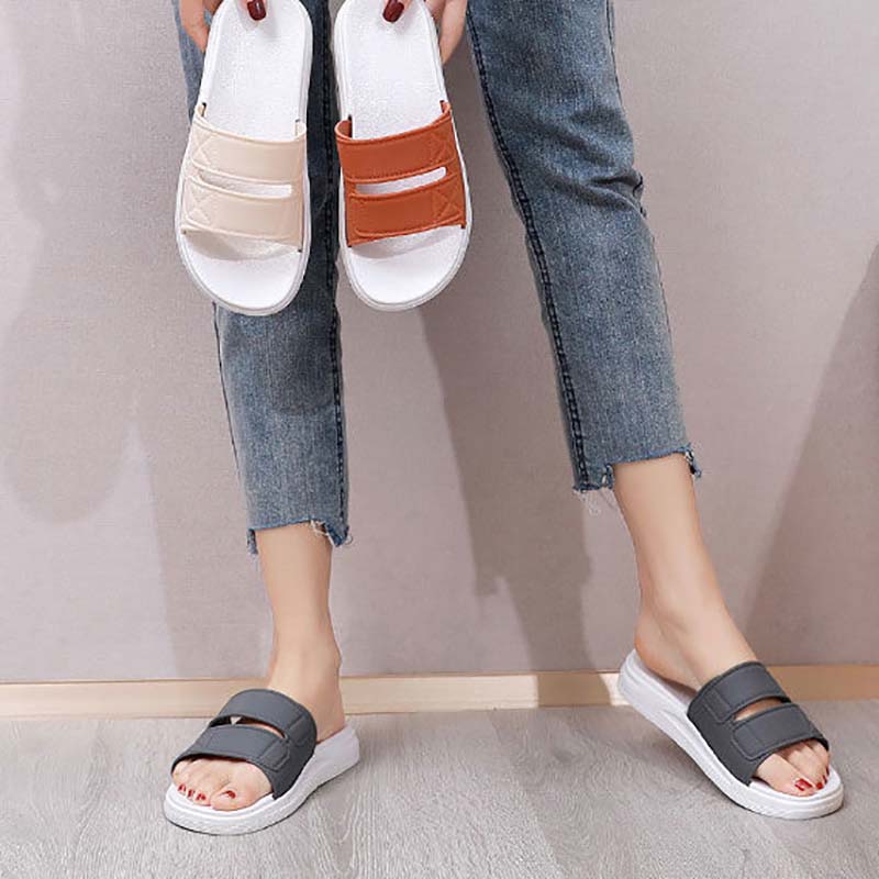 Thick-soled Slippers Women Summer Wear Students Korean Fashion All-match Home Non-slip Sandals and Slippers