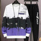 High-quality autumn and winter clothing plus velvet sports casual sweater suit men's trend ins loose all-match pants men