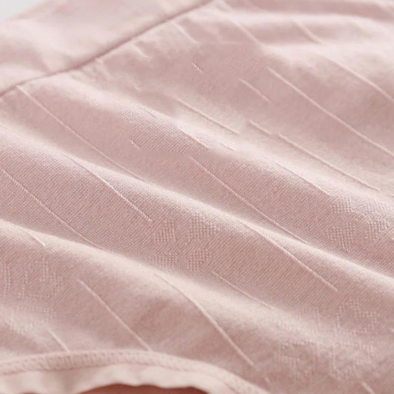 4 Packs Women's Underwear Cotton File Mid-waist Breathable Soft Panties Graphene Antibacterial Briefs Abdomen and Hips Underpants Oversized Underwear