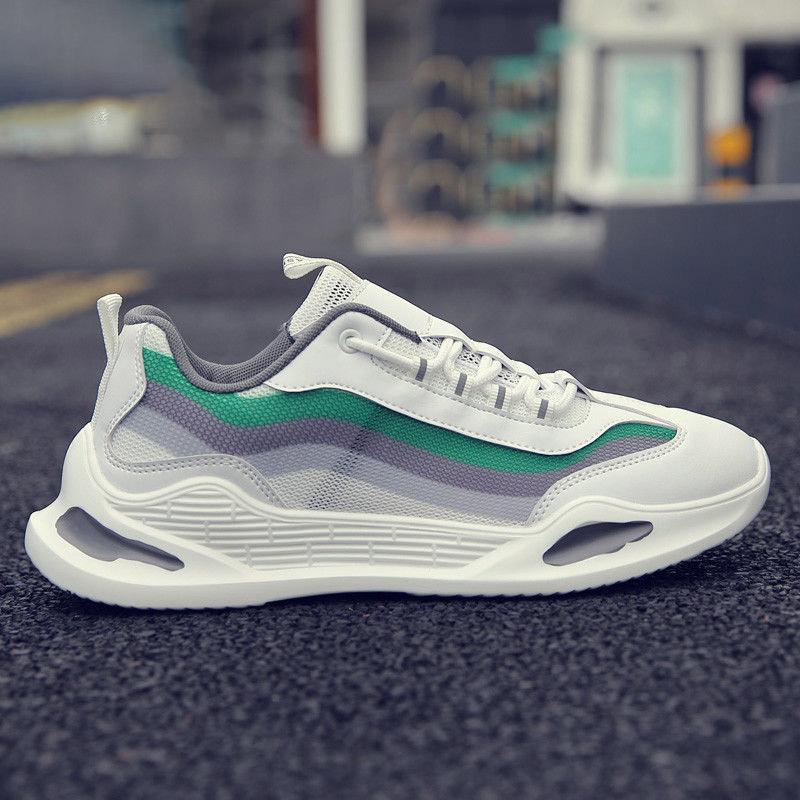 Mesh Men Shoes Breathable White Mens Sneakers Trendy Lace-Up Lightweight Black Walking Big Size Man Shoes