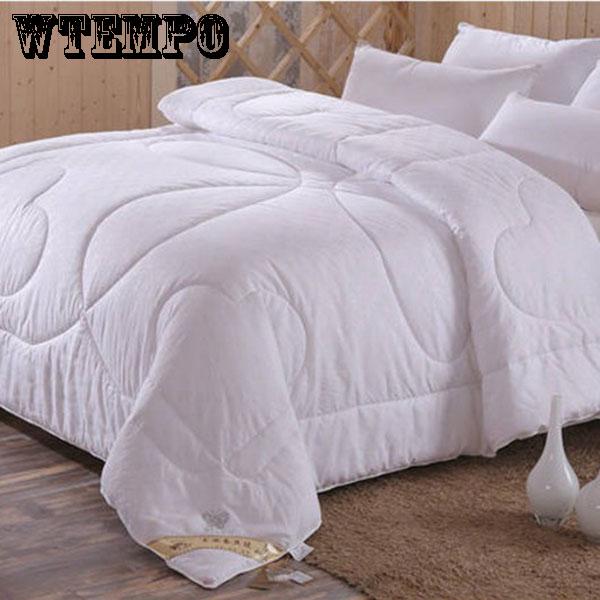 Silk Cotton Quilt Fashion Home Supplies Thick Silk Quilt Winter Double Warm Bedding Comfort