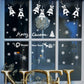 Fashion Christmas Snowflake Bell Wall Sticker Classroom Glass Window Background Decoration
