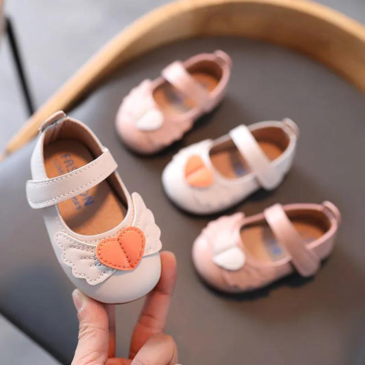 Girls Single Princess Shoes Shallow Children's Flat Shose Kid Baby Bowknot Shoes 2021 Spring Autumn